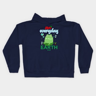 happy funny  earth day 2024 gift april 22 Cute Teacher  Lover Rainbow Kids Hoodie